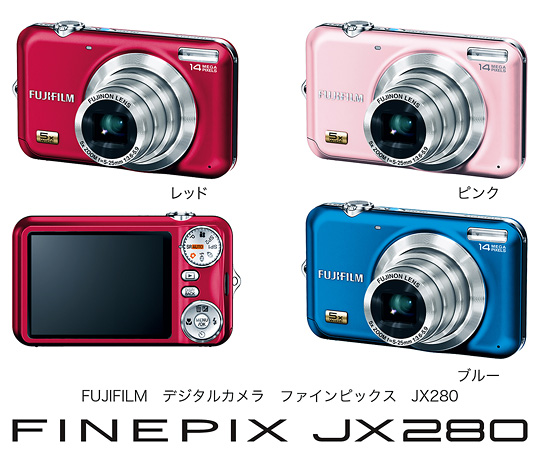 FX-JX280R FinePix JX280 レッド wgteh8f